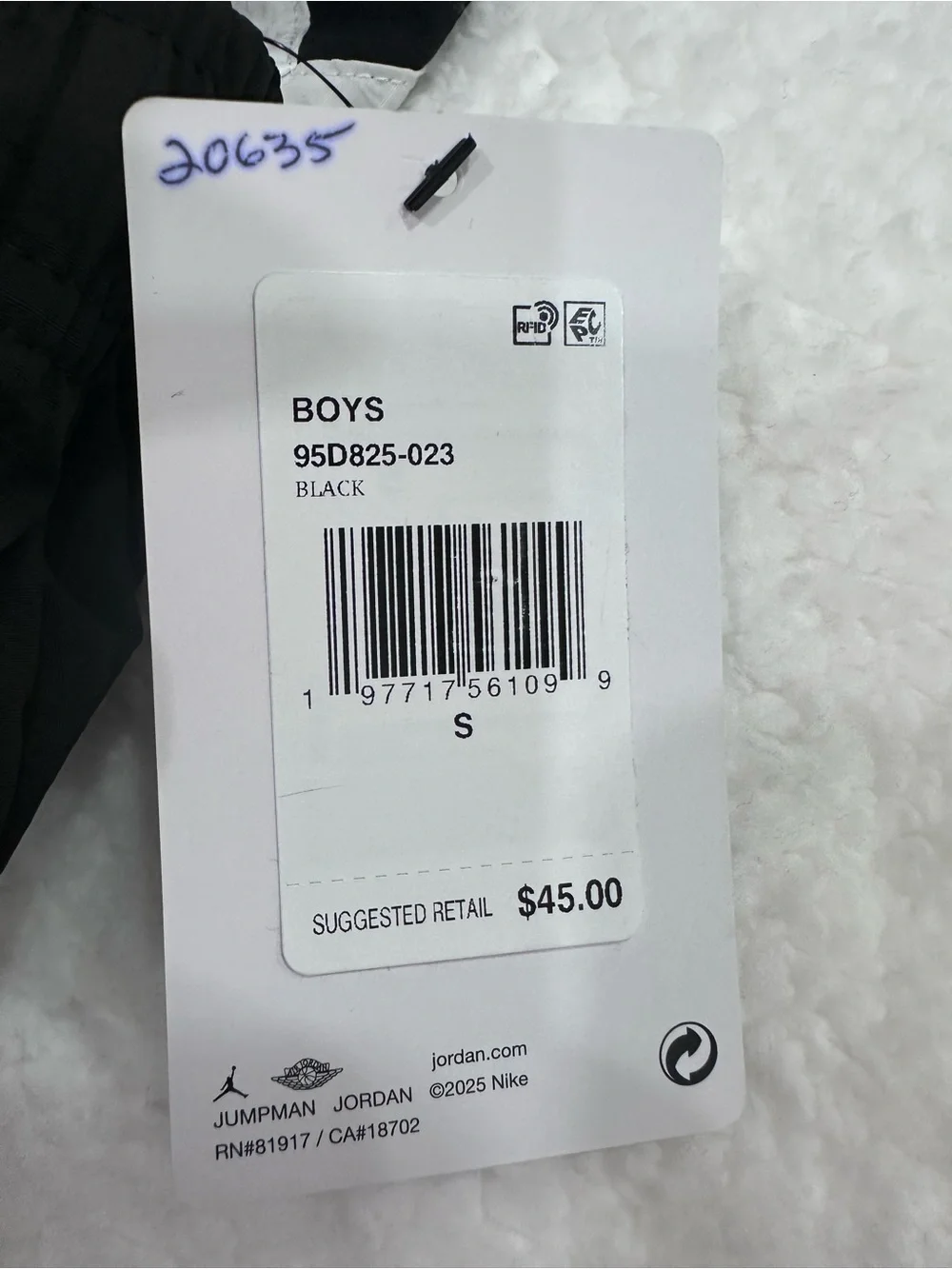Boy’s Black Nike Jordan Shorts